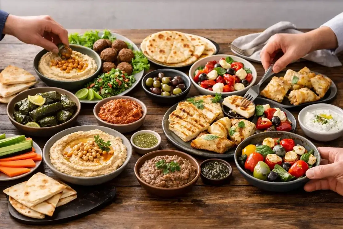 Vegan vs Vegetarian Mezze for a Shared Table